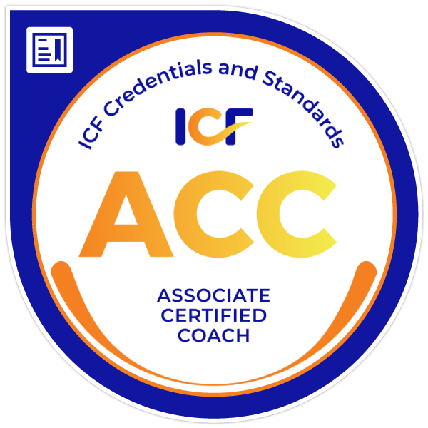 ICF ACC certification badge saahil mehta