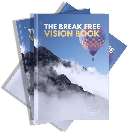Break Free Vision Book Stack Saahil Mehta