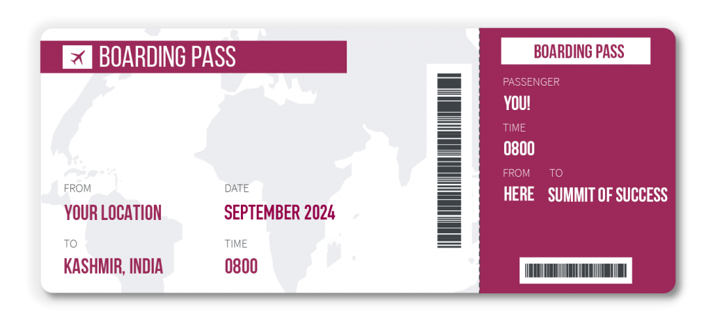 boarding pass kashmir retreat september 2024 saahil mehta
