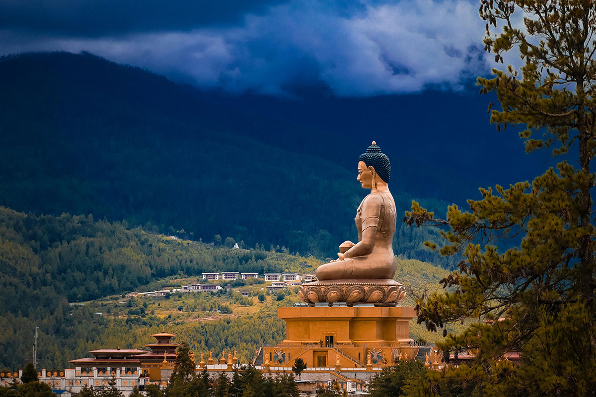 bhutan day 4 buddha statue bhutan retreat saahil mehta