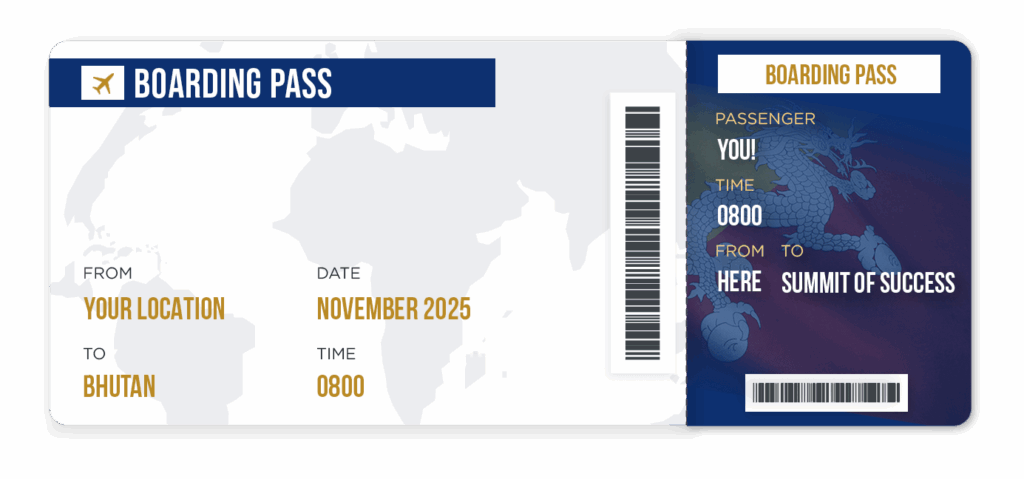 boarding pass bhutan retreat november 2025 saahil mehta v2