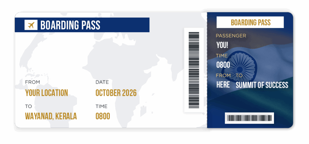 boarding pass wayanad retreat kerala india zero regret life retreats saahil mehta